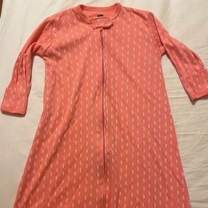 Pink toddler sleep sack.